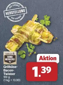 Famila Nord West Goldmarie Handwerkerei Grillkäse-Bacon-Twister Angebot