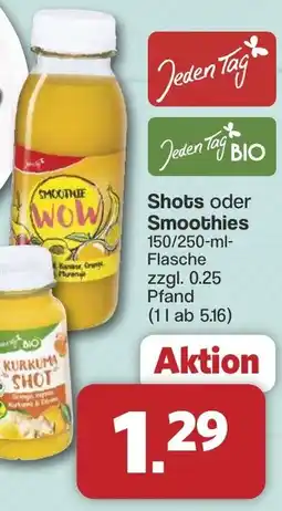 Famila Nord West Jeden Tag Shots oder Smoothies Angebot