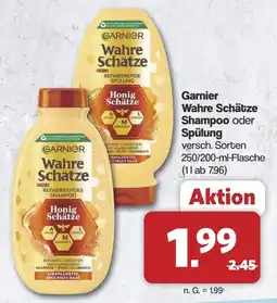 Famila Nord West Garnier Wahre Schätze Honig Schätze Shampoo oder Spülung Angebot