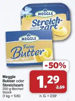 Famila Nord West Meggle Butter oder Streichzart Angebot