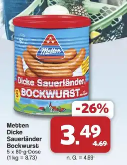 Famila Nord West Metten Dicke Sauerländer Bockwurst Angebot