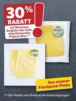 Famila Nord West Watzmann Bergkäse oder Goldsteig Emmentaler Prepack-Käse Angebot