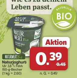 Famila Nord West Naturjoghurt Naturwert Bio Angebot
