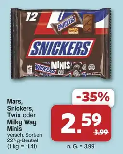 Famila Nord West Snickers Minis Angebot