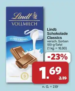 Famila Nord West Lindt Schokolade Classics Angebot