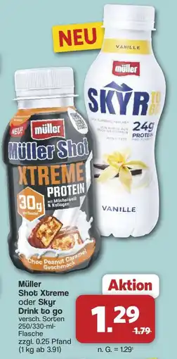 Famila Nord West Müller Shot Xtreme oder Skyr Drink to go Angebot