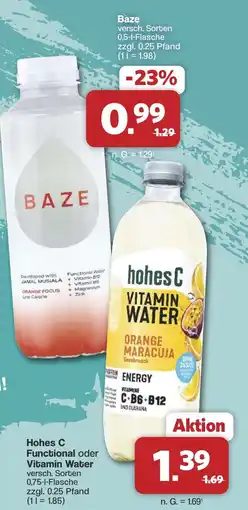 Famila Nord West Hohes C Functional oder Vitamin Water Angebot