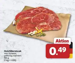 Famila Nord West Holzfällersteak vom Schwein Angebot