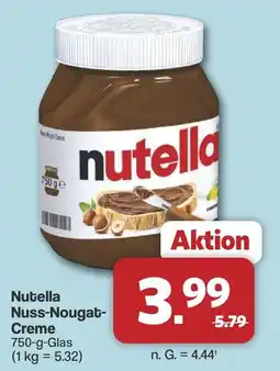 Famila Nord West Nutella Nuss-Nougat-Creme Angebot