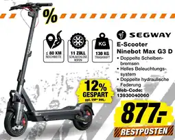 expert Techno Land SEGWAY E-Scooter Ninebot Max G3 D Angebot