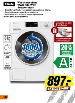 expert Techno Land Miele Waschmaschine WWC 384 WCS SneakerWash Angebot