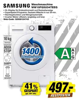 expert Techno Land SAMSUNG Waschmaschine WW10FG5U34TEEG Angebot
