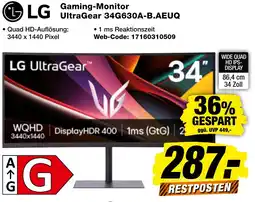 expert Techno Land LG Gaming-Monitor UltraGear 34G630A-B.AEUQ Angebot