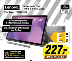 expert Techno Land Lenovo Tablet Idea Tab + Pen + Folio Case Angebot