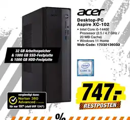 expert Techno Land Acer Desktop-PC Aspire XC-102 Angebot