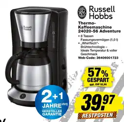 expert Techno Land Russell Hobbs Thermo-Kaffeemaschine 24020-56 Adventure Angebot