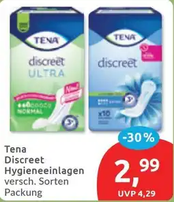 Budni Tena Discreet Hygieneinlagen Angebot