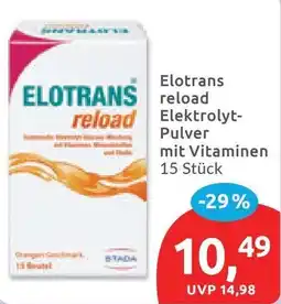 Budni Elotrans reload Elektrolyt-Pulver mit Vitaminen Angebot