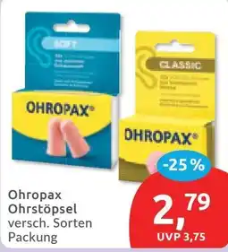 Budni Ohropax Ohrstöpsel Angebot