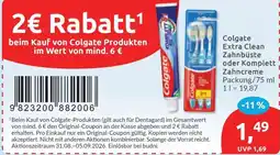Budni Colgate Extra Clean Zahnbüste oder Komplett Zahncreme Angebot