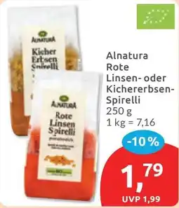 Budni Alnatura Rote Linsen- oder Kichererbsen-Spirelli Angebot