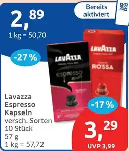 Budni Lavazza Espresso Kapseln Angebot