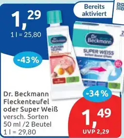 Budni Dr. Beckmann Fleckenteufel oder Super Weiß Angebot