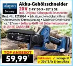 Norma Scheppach Akku-Gehölzschneider Angebot