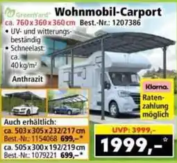 Norma Wohnmobil-Carport Angebot