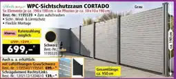 Norma WPC-Sichtschutzzaun CORTADO Angebot