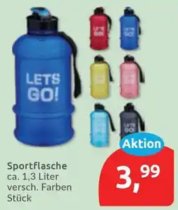Budni Sportflasche LETS GO! Angebot