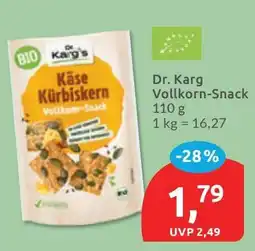 Budni Dr. Karg's Käse Kürbiskern Vollkorn-Snack Angebot