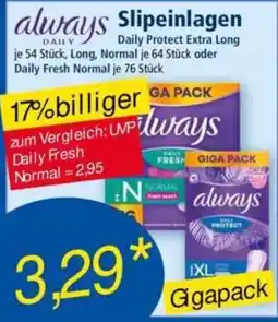 Norma always Slipeinlagen Angebot