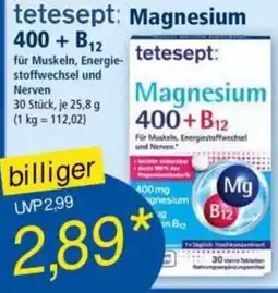 Norma tetesept: Magnesium 400 + B12 Angebot