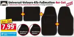 Norma Universal-Velours-Kfz-Fußmatten Angebot