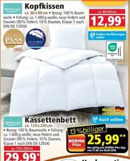 Norma ORTHO-vital Kopfkissen Angebot
