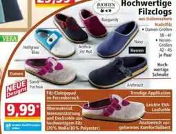 Norma Hochwertige Filz clogs BIOFUN Angebot