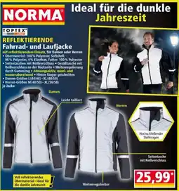 Norma TOPTEX REFLEKTIERENDE Fahrrad- und Laufjacke Angebot