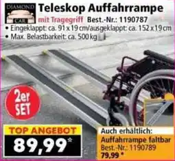 Norma Teleskop Auffahrrampe mit Tragegriff Angebot
