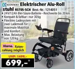 Norma Elektrischer Alu-Rollstuhl RST05-SCH Angebot