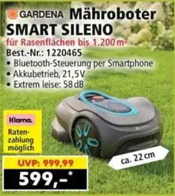 Norma GARDENA Mähroboter SMART SILENO Angebot
