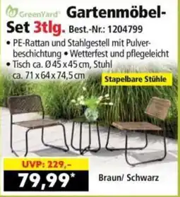 Norma GreenYard Gartenmöbel-Set 3tlg. Angebot