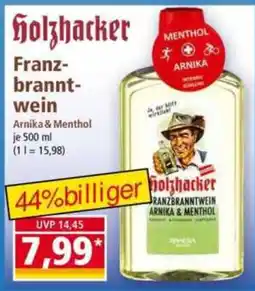 Norma Holzhaecker Franzbranntwein Arnika & Menthol Angebot