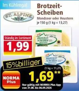 Norma ST. ALPINE Brotzeit-Scheiben Angebot