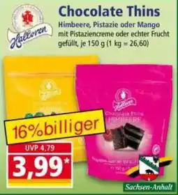 Norma Halleren Chocolate Thins Himbeere Angebot