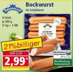 Norma Bockwurst im Schäldarm Angebot