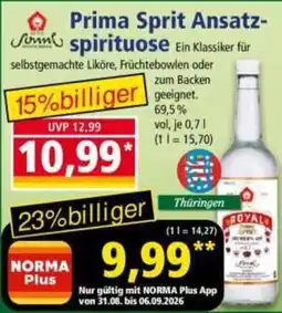 Norma Prima Sprit Ansatz-spirituose Angebot