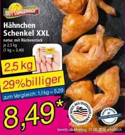 Norma GUT LANGENHOF Hähnchen Schenkel XXL Angebot