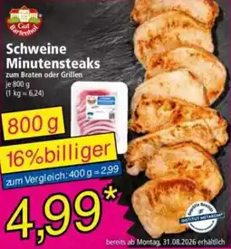Norma Gut Bartenhof Schweine Minutensteaks Angebot