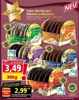 Norma Goldora Feine Nürnberger Oblaten-Lebkuchen Angebot
